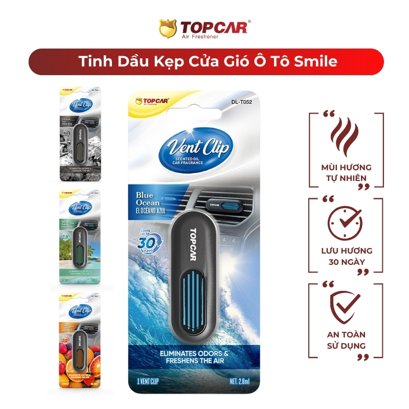 Nước Hoa Kẹp Cửa Gió Ô Tô Vent Clip