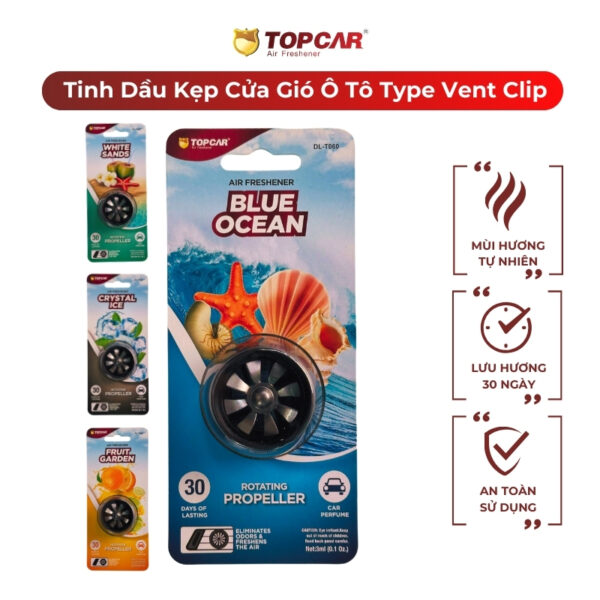 Tinh dầu kẹp cửa gió ô tô Type Vent Clip